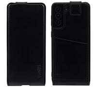 Suncase Étui Cuir Véritable Clapet Portable Coque Pare-Chocs pour Samsung Galaxy