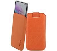 Suncase Étui de protection en cuir compatible avec iPhone 17e, avec coque transparente supplémentaire, coque anti-choc, en silicone (avec fonction d'extraction et fermeture magnétique), rose saumon