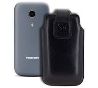 Suncase Étui de protection en cuir pour Panasonic KX-TU400 Noir