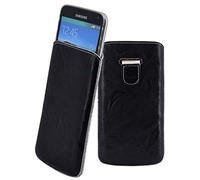 Suncase Étui de protection en cuir pour Samsung Galaxy S5 S5 Neo avec languette d'extraction