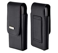 Suncase Étui vertical en cuir compatible avec Gigaset GL795 avec passant de ceinture à l'arrière