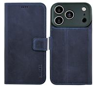 Suncase Housse Pliable Livre Cuir Sac Pebble Bleu Pour Xiaomi POCO F8 ULTRA