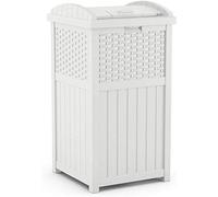 Suncast GHW1732WH Cachette pour poubelle d'extérieur Blanc