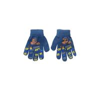Suncity Gants d'Hiver La Pat Patrouille pour Enfants, Chase et Marcus, Acrylique et Polyester, Taille Unique 4-10 Ans, Tricot Extensible (Bleu XH4098)