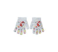 Suncity Gants d'Hiver La Pat Patrouille pour Enfants, Chase et Marcus, Acrylique et Polyester, Taille Unique 4-10 Ans, Tricot Extensible (Gris XH4098)