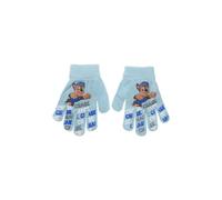Suncity Gants d'Hiver La Pat Patrouille pour Enfants, Chase et Marcus, Acrylique et Polyester, Taille Unique 4-10 Ans, Tricot Extensible (Bleu Cyan XH4098)