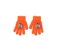 Suncity Gants d'Hiver pour Dragon Ball Z, Son Goku, Acrylique et Polyester, Taille Unique 4-10 Ans, Tricot Extensible, Unisexe (Orange)