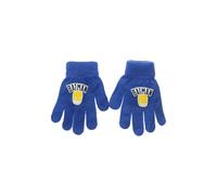 Suncity Gants d'Hiver pour Enfants DC Comics Batman, Acrylique et Polyester, Taille Unique 4-10 Ans, Tricot Extensible (Bleu)