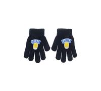 Suncity Gants d'Hiver pour Enfants DC Comics Batman, Acrylique et Polyester, Taille Unique 4-10 Ans, Tricot Extensible (Bleu Marine)