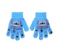 Suncity Gants d'Hiver pour Enfants Fille Disney Lilo & Stitch, Acrylique et Polyester, Taille Unique 4-10 Ans, Tricot Extensible (Turquoise XH4077)