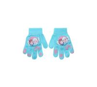 Suncity La Reine des Neiges Gants Enfants Disney, Acrylique et Polyester, Taille Unique 4-10 Ans, Motif Elsa et Anna (Turquoise)