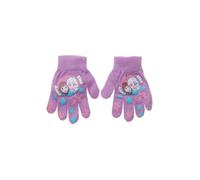 Suncity La Reine des Neiges Gants Enfants Disney, Acrylique et Polyester, Taille Unique 4-10 Ans, Motif Elsa et Anna (Violet 2)