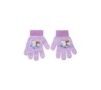 Suncity La Reine des Neiges Gants Enfants Disney, Acrylique et Polyester, Taille Unique 4-10 Ans, Motif Elsa et Anna (Violet)