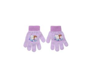 Suncity La Reine des Neiges Gants Enfants Disney, Acrylique et Polyester, Taille Unique 4-10 Ans, Motif Elsa et Anna (Violet)