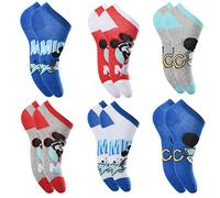 Suncity Lot de 6 Paires de Socquettes Garçon Disney Mickey Mouse, Coton, Multicolore, Licence Officielle (FR/ES, Numérique, 27, 30, Taille normale, Multicouleur)