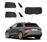 SunClip Protection visuelle & Solaire Compatible avec Audi A3 (8Y) Sportback 2020-, Noir