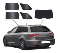 SunClip Protection visuelle & Solaire Compatible avec Seat Leon (5F) St 2013-2020, Noir