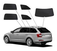 SunClip Protection visuelle & Solaire Compatible avec Skoda Octavia III (5E) Kombi 2013-2017 & Facelift 2017-2020, Noir