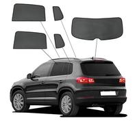 SunClip Protection visuelle & Solaire Compatible avec Volkswagen Tiguan (5N) 2007-2016, Noir