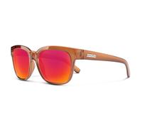 Suncloud Affect Lunettes de soleil polarisées - Protection UV 100 % - Coupe confortable, design tendance - Pour homme et femme - Cristal ambre + verres miroir rouge polarisés