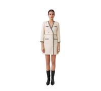Suncoo - Robe Croisée Crème avec Détails Chanel - Femme - Robes - Blanc - Taille: 42 FR