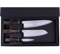 Suncraft coffret de couteaux noirs senzo dans un coffret cadeau BD050402