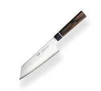 Suncraft VG-10 Black Damascus & Couteau de cuisine & Damas Couteau Bunka 165 mm & Professionnel Japonais Acier de 67 couches avec manche Pakkawood