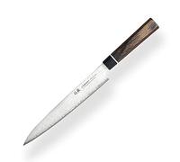 Suncraft VG-10 Black Damascus & Couteau de Cuisine & Damas Couteau SASHIMI 21 cm & Professionnel Japonais Acier 67 Couches avec Pakkawood Poignée