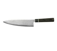 mayddle Couteau de cuisine Suncraft VG-10 Black Damascus 20 cm Acier 67 couches Manche en Pakkawood