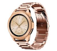 SUNDAREE 20MM Bracelet Kompatibel mit Samsung Galaxy Watch 42MM SM-R810/S2 Classic/Active/Garmin Vívomove Trend/Huawei GT 4 42MM/AMAZFIT GTR MINI,Or Rose Femme Acier Inoxydable Métal Montre Band