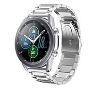 SUNDAREE Compatible avec Bracelet Samsung Galaxy Watch 3 45MM SM-R840/Garmin Venu 3/Huawei Watch GT 4 46MM/Ticwatch Pro 3/AMAZFIT GTR 4,22MM Argent Remplacement Acier Inoxydable Métal Montre Band