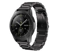 SUNDAREE Compatible avec Bracelet Samsung Galaxy Watch 42MM SM-R810/Watch 3 41MM/Garmin Vívoactive 5/GTS 4 MINI/Huawei GT 4 42MM,20MM Noir Remplacement Acier Inoxydable Métal Montre Band