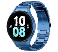 SUNDAREE Compatible avec Bracelet Samsung Galaxy Watch 5 44MM,Bleu Homme Femme No Gap Remplacement Acier Inoxydable Métal Montre Band pour Galaxy Watch 5 44MM SM-R910/Watch 5 44MM LTE SM-R915
