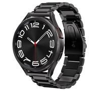 SUNDAREE Compatible avec Bracelet Samsung Galaxy Watch 7 FE 6 5 4 40MM 44 MM/6 4 Classic 47MM 46MM 43MM 42MM LTE/5 Pro 45MM/Actvie 2,20MM Noir Homme Remplacement Acier Inoxydable Métal Montre Band