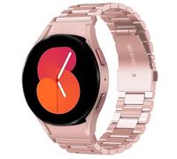SUNDAREE Compatible avec Bracelet Samsung Galaxy Watch FE 5 4 40MM,Rosa Femme No Gap Remplacement Acier Inoxydable Métal Montre Band pour Galaxy 5 SM-R900/4 SM-R860/FE SM-R861