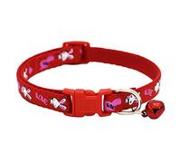 Sundatebe Collier coloré pour animal de compagnie - Collier en nylon à motif imprimé et boucle réglable pour lapin, pour chien, chiot, chat