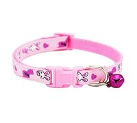 Sundatebe Collier coloré pour animal de compagnie - Collier en nylon à motif imprimé et boucle réglable pour lapin, pour chien, chiot, chat