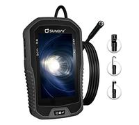 SUNDAY Caméra d'inspection | 1080p Étanche 8mm Caméra d'endoscope avec 6 lumières LED réglables, Câble Semi-Rigide, et écran LCD de 4,3 pouces, Outils de bricolage pour CVC, drains et automobiles