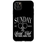 Sunday Club Filet de Tennis de Table Motif Small Talk Coque pour iPhone 11 Pro Max