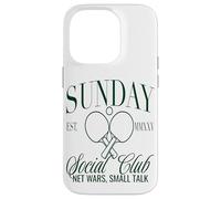Sunday Club Filet de Tennis de Table Motif Small Talk Coque pour iPhone 14 Pro