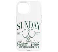 Sunday Club Filet de Tennis de Table Motif Small Talk Coque pour iPhone 15