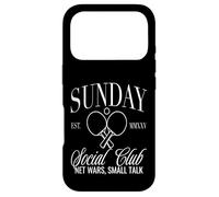 Sunday Club Filet de Tennis de Table Motif Small Talk Coque pour iPhone 17 Pro