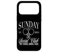 Sunday Club Filet de Tennis de Table Motif Small Talk Coque pour iPhone 17 Pro Max