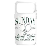 Sunday Club Filet de Tennis de Table Motif Small Talk Coque pour iPhone 17 Pro Max