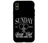 Sunday Club Filet de Tennis de Table Motif Small Talk Coque pour iPhone X/XS
