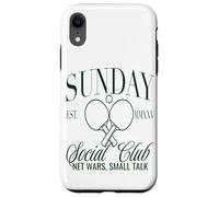 Sunday Club Filet de Tennis de Table Motif Small Talk Coque pour iPhone XR
