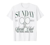 Sunday Club Filet de Tennis de Table Motif Small Talk T-Shirt