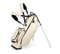 Sunday Golf Ryder Sac de Golf S Class Pleine Grandeur - Cuir végétalien résistant à l'eau, Sac de Golf pour Homme, Surface Facile à Nettoyer, Sac avec Support de Golf avec Sangle de Sac à Dos