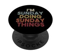 Sunday Name Sunday Personalized Name First Given PopSockets PopGrip Adhésif