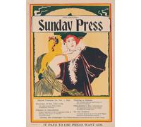 Sunday Press. Particularités pour le 1er novembre 1896 (1896) Affiche imprimée par John Sloan (24 x 36)